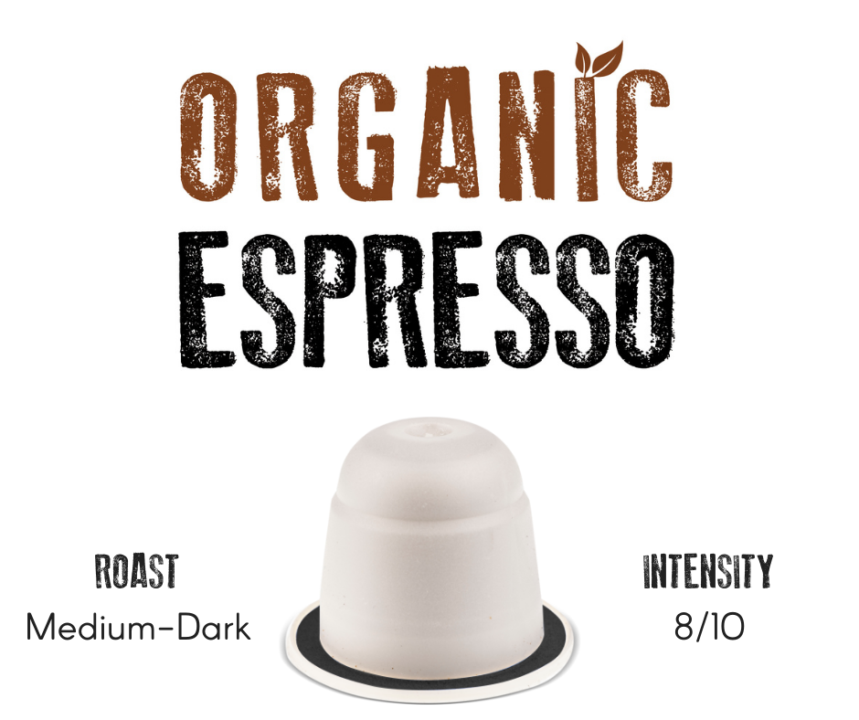 Organic Espresso | 25 Compostable Nespresso® Compatible Capsules