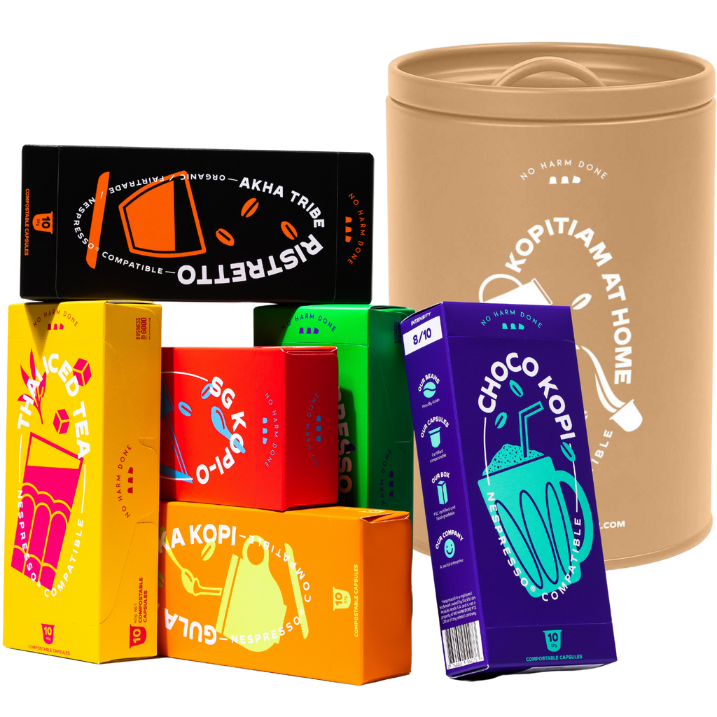 Try them all + FREE Tin Bundle | 6x10 Nespresso® Compatible Coffee Capsules